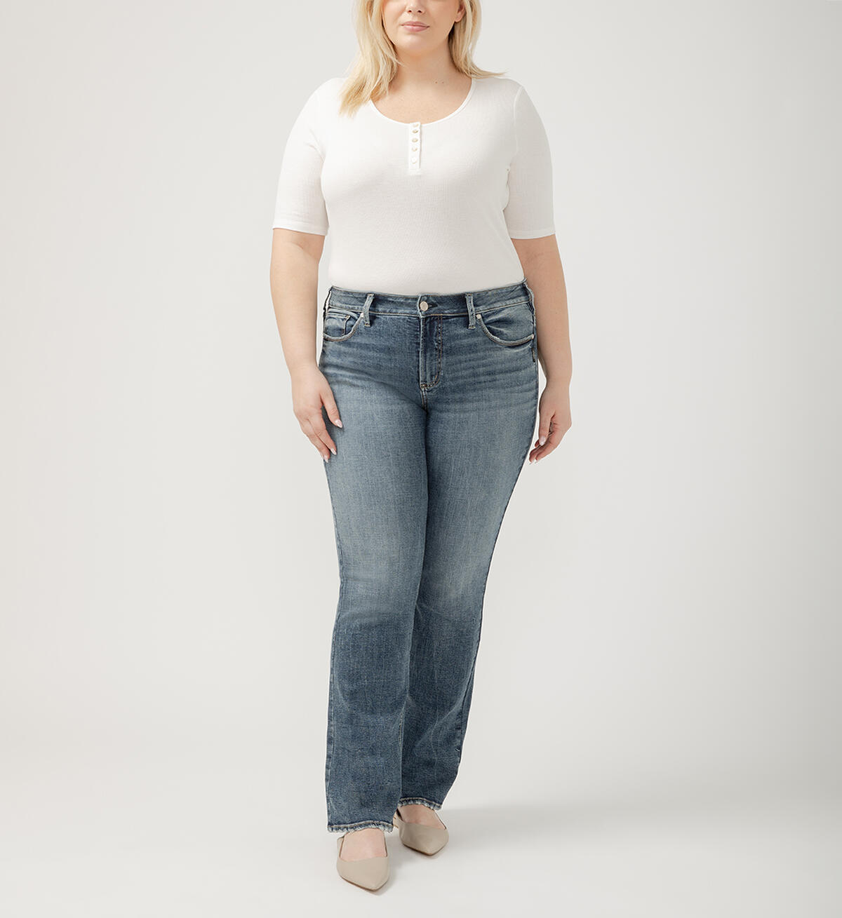 Suki Mid Rise Bootcut Jeans Plus Size, , hi-res image number 0