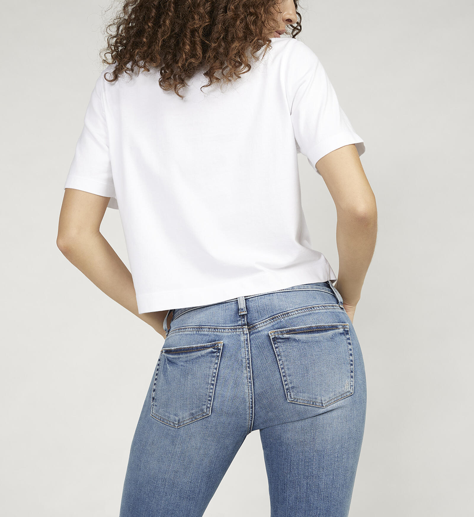 Higher High-Waisted Cropped Flare Jeans for Women
