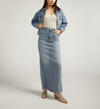 Back-Slit Maxi Jean Skirt, , hi-res image number 0