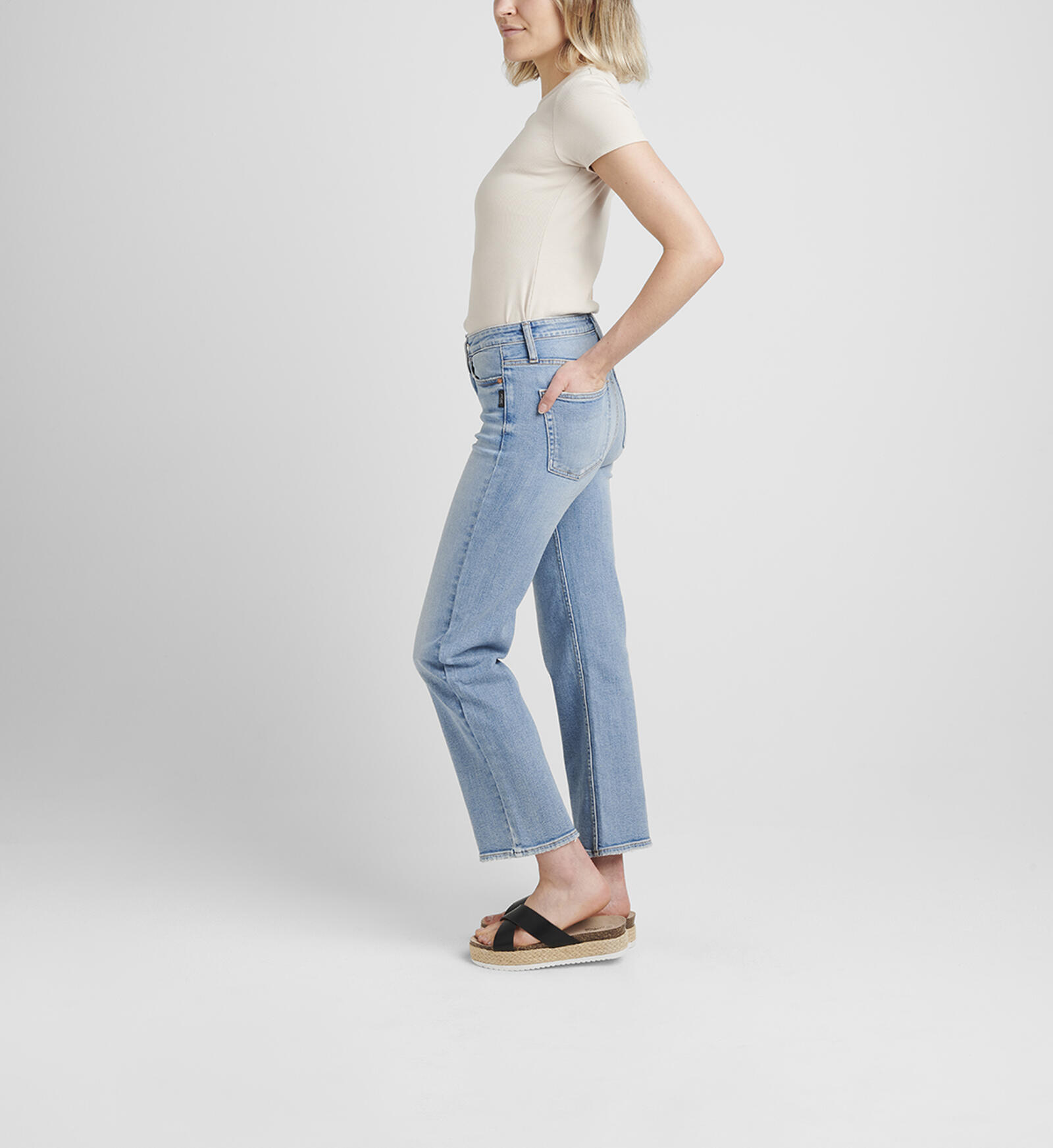 Wide High Ankle Jeans