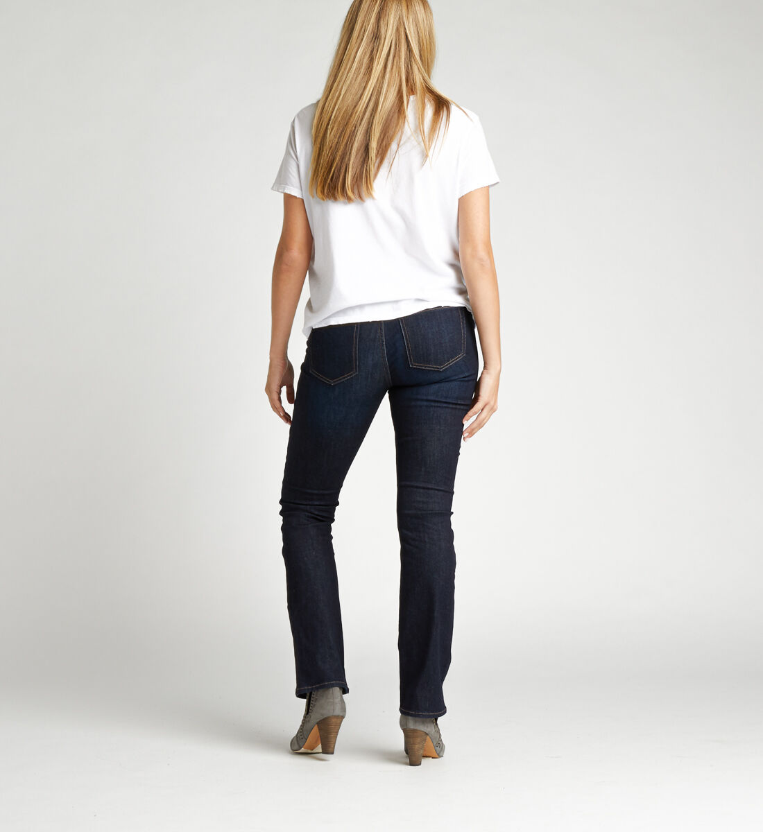 Buy Elyse Mid Rise Slim Bootcut Jeans for CAD 104.00 | Silver 