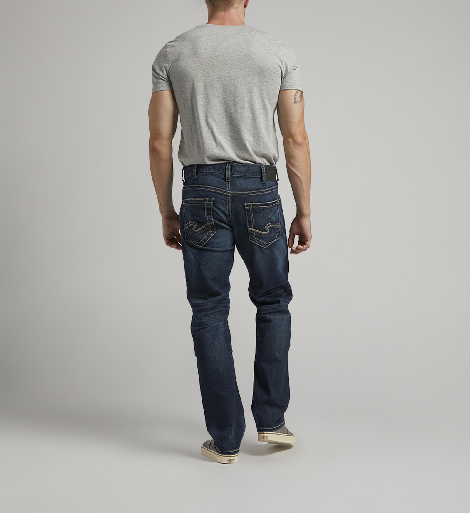 Silver Men's Gordie Relaxed Fit Straight Leg Jeans