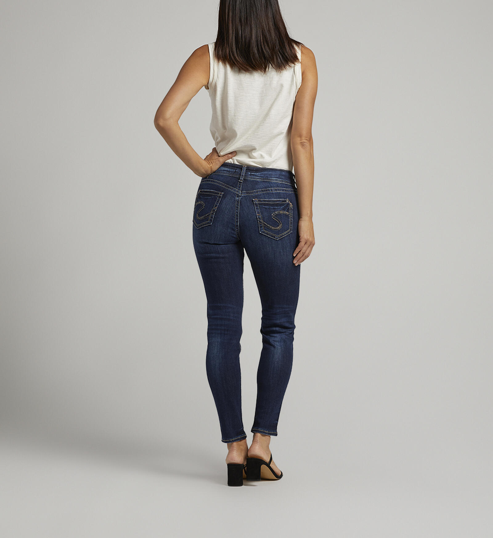 Buy Suki Mid Rise Skinny Jeans For Cad 11400 Silver Jeans Ca New 