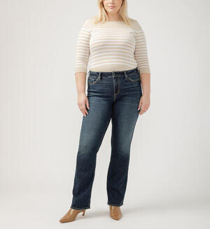Suki Mid Rise Slim Bootcut Luxe Stretch Jeans Plus Size