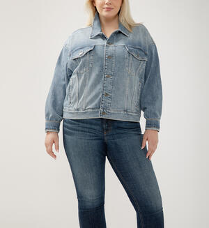 Denim Trucker Jacket Plus Size