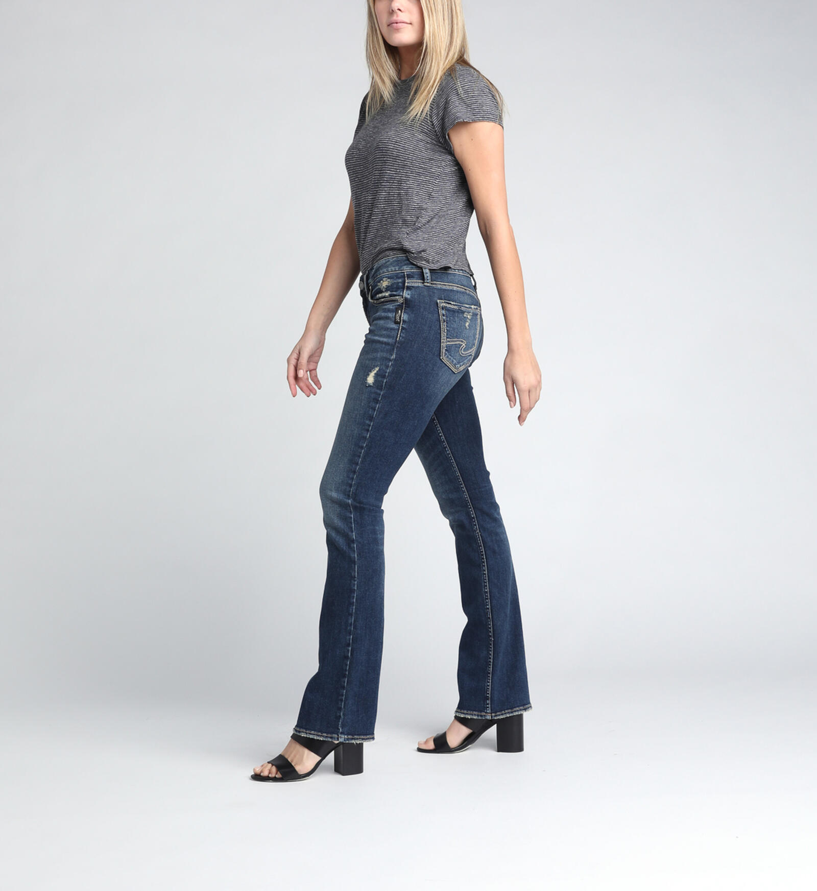 Buy Suki Mid Rise Slim Bootcut Jeans for CAD 109.00 | Silver Jeans CA New