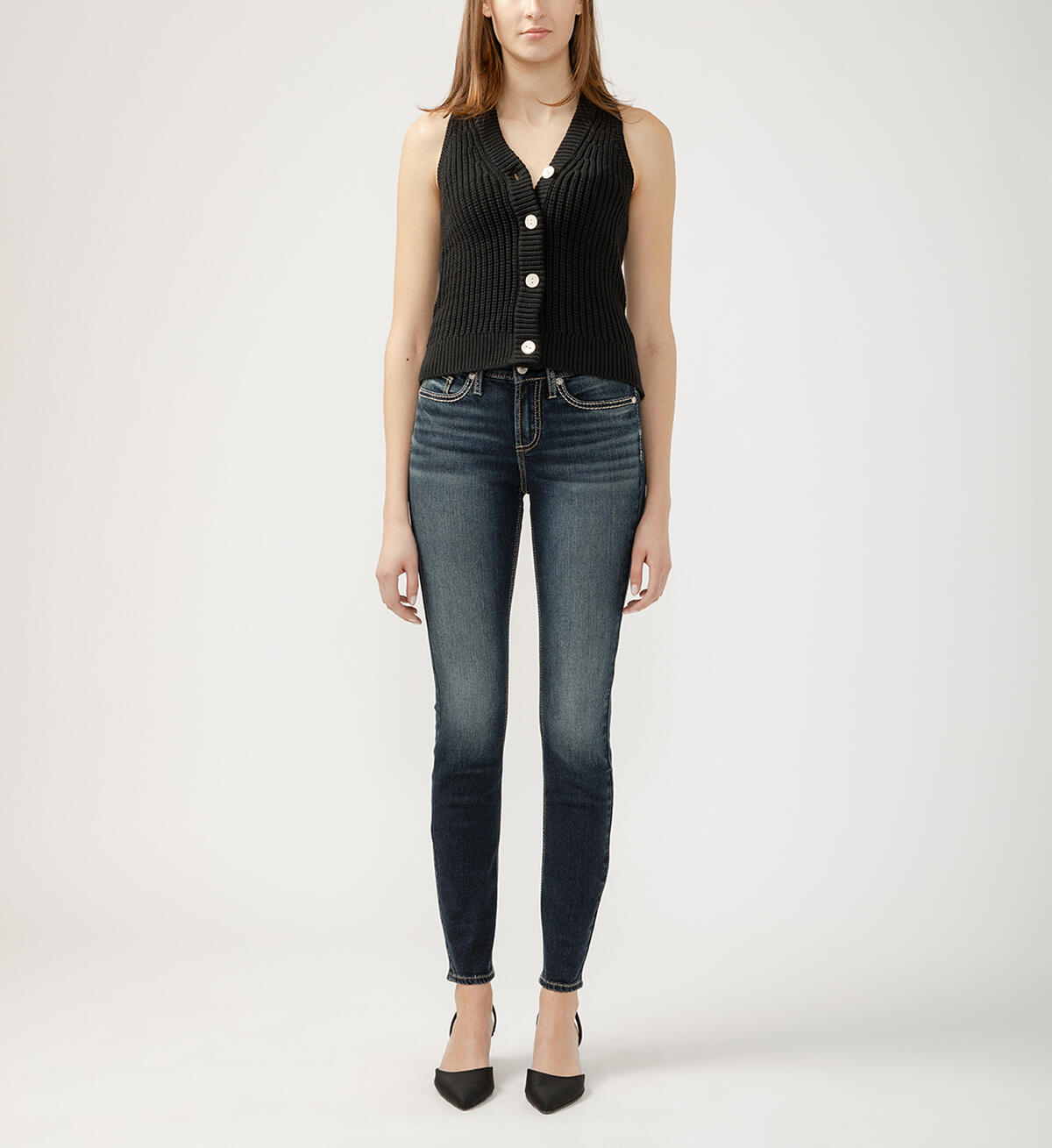 Suki Mid Rise Skinny Leg Jeans, , hi-res image number 0