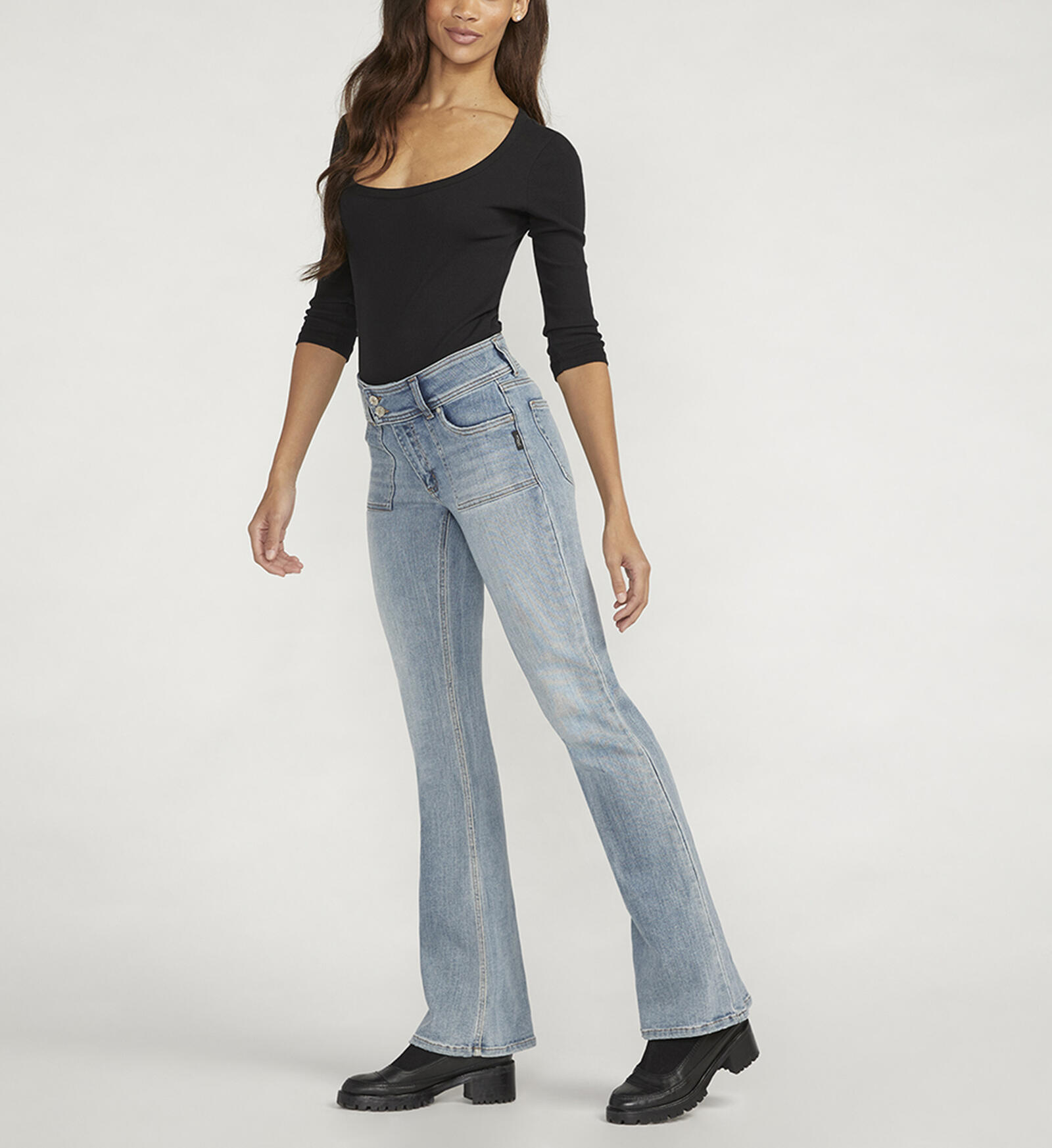 Buy Be Low Low Rise Flare Jeans for USD 88.00