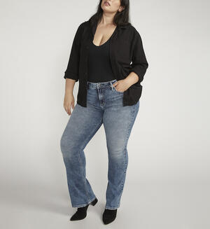Womens Plus Size Dark Gray Distressed Denim Jeans Size 16 Button Fly Skinny