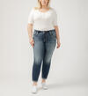 Boyfriend Mid Rise Slim Leg Luxe Stretch Jeans Plus Size, , hi-res image number 0