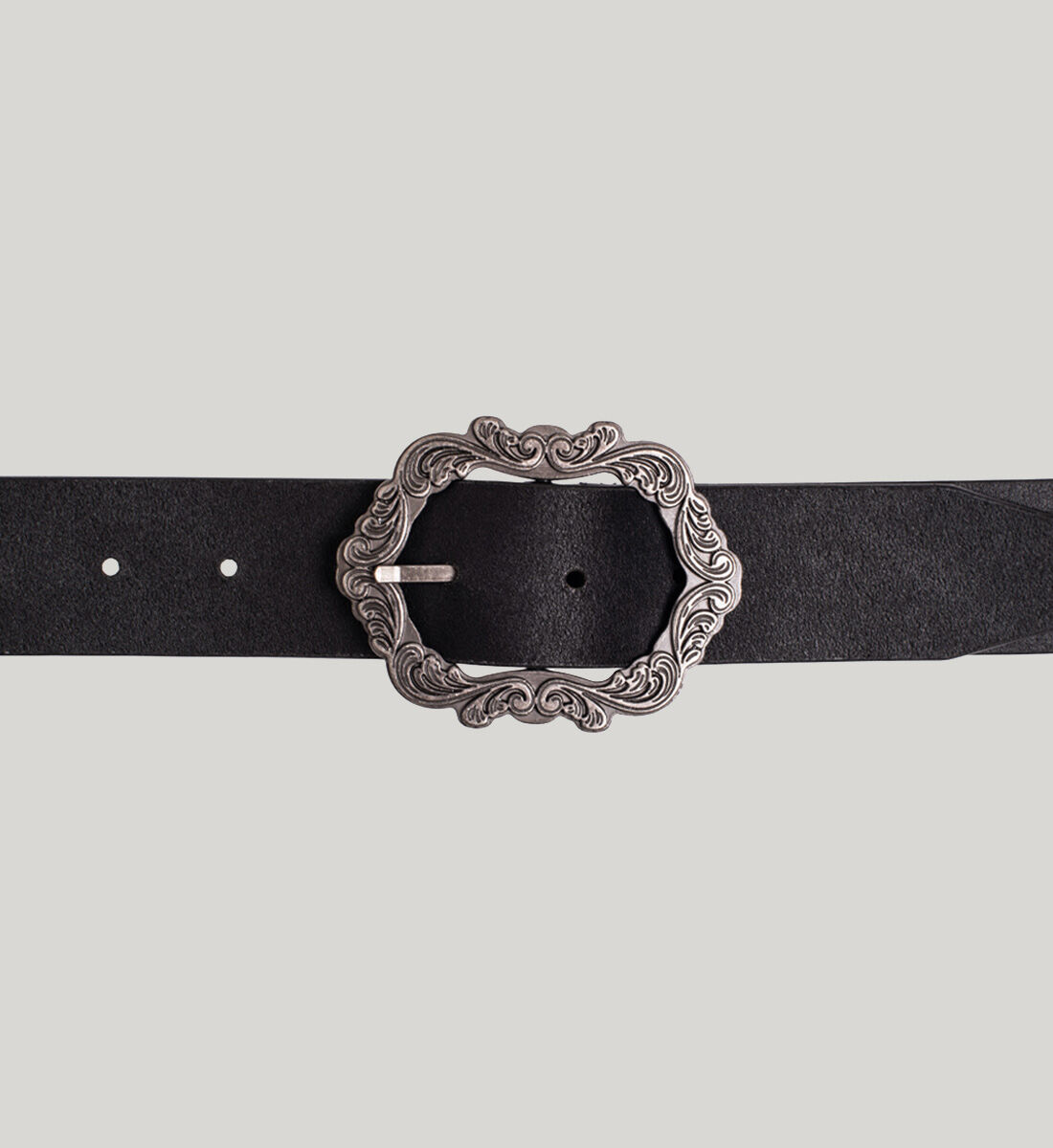 Buy Womens Genuine Leather Belt With Picture Frame Buckle for CAD 