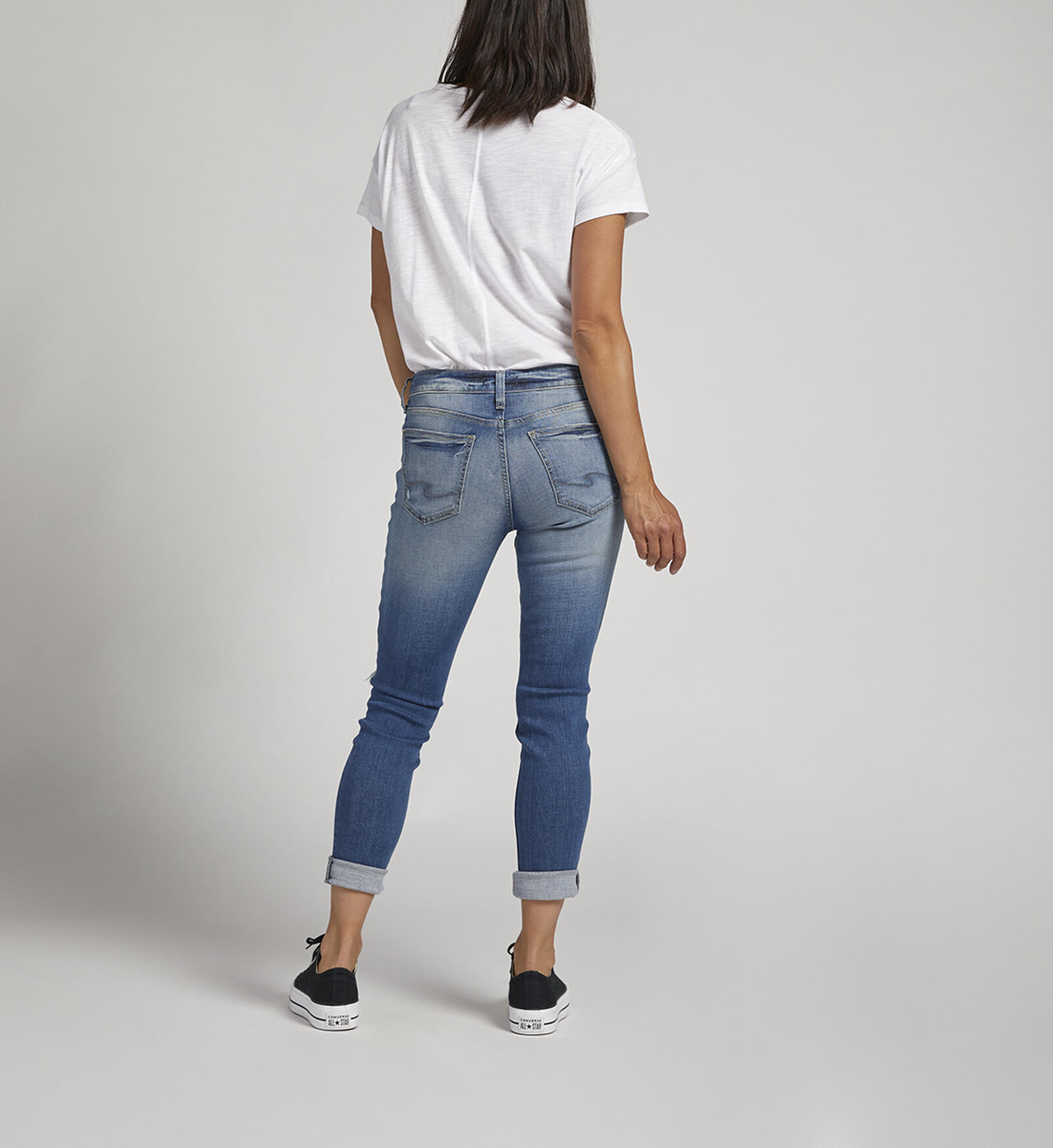 Buy Girlfriend Mid Rise Slim Leg Jeans for CAD 94.00