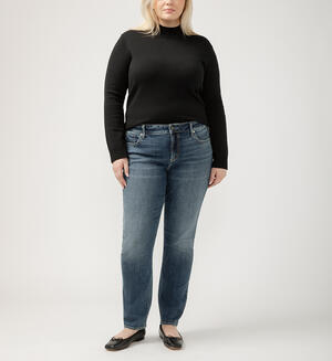 Elyse Mid Rise Straight Leg Jeans Plus size