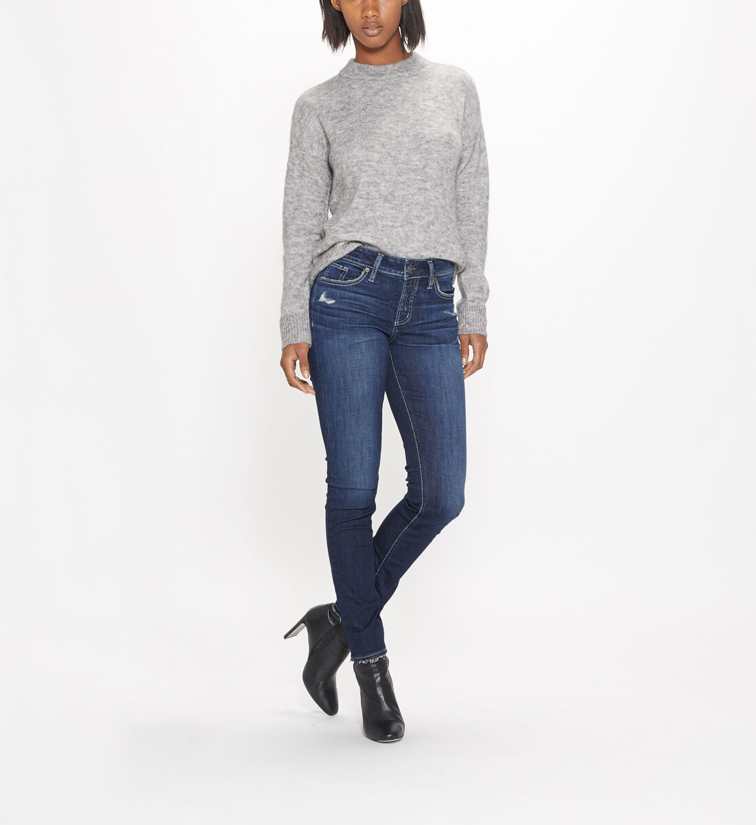 Buy Elyse Mid Rise Skinny Leg Jeans for CAD 109.00 | Silver Jeans 