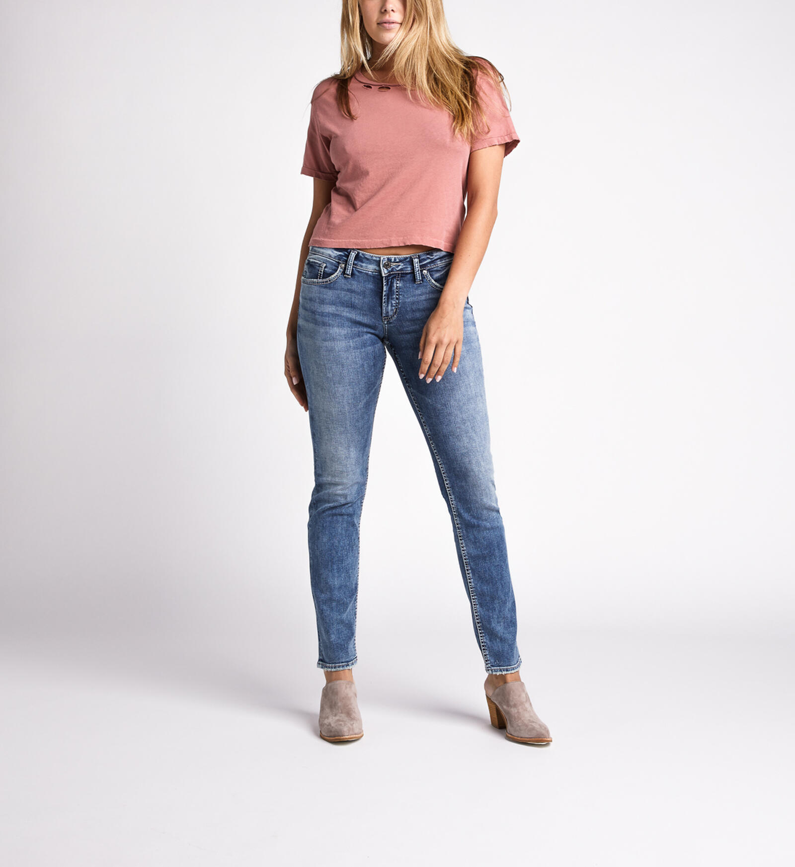 Buy Suki Mid Rise Straight Leg Jeans for CAD 118.00
