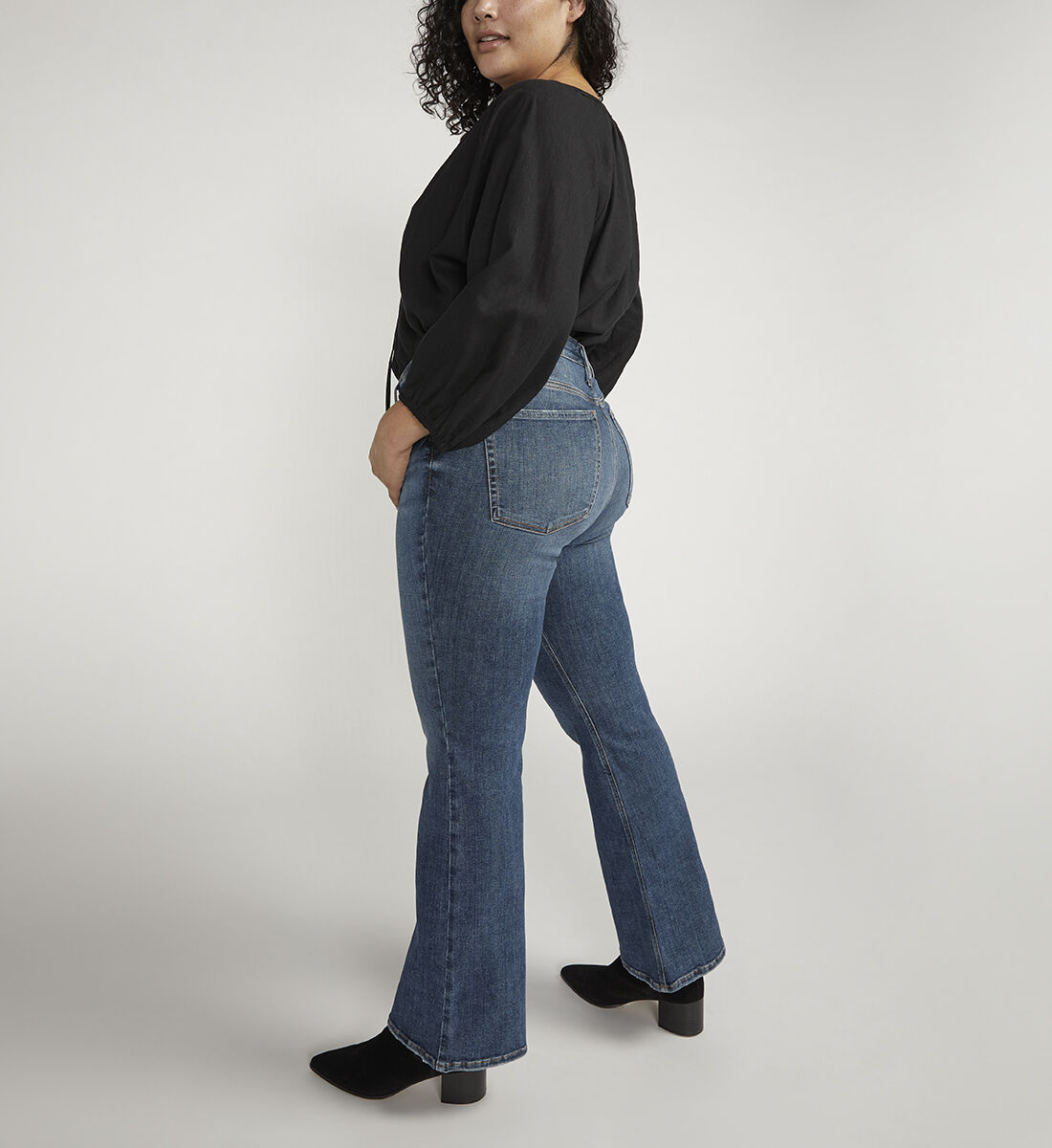 Buy Most Wanted Mid Rise Flare Jeans Plus Size for CAD 102.00 