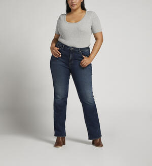  Women's Plus Size Jeans Plus High Waist Flare Leg Jeans (Color  : Rust Brown, Size : 4X-Large) : Clothing, Shoes & Jewelry