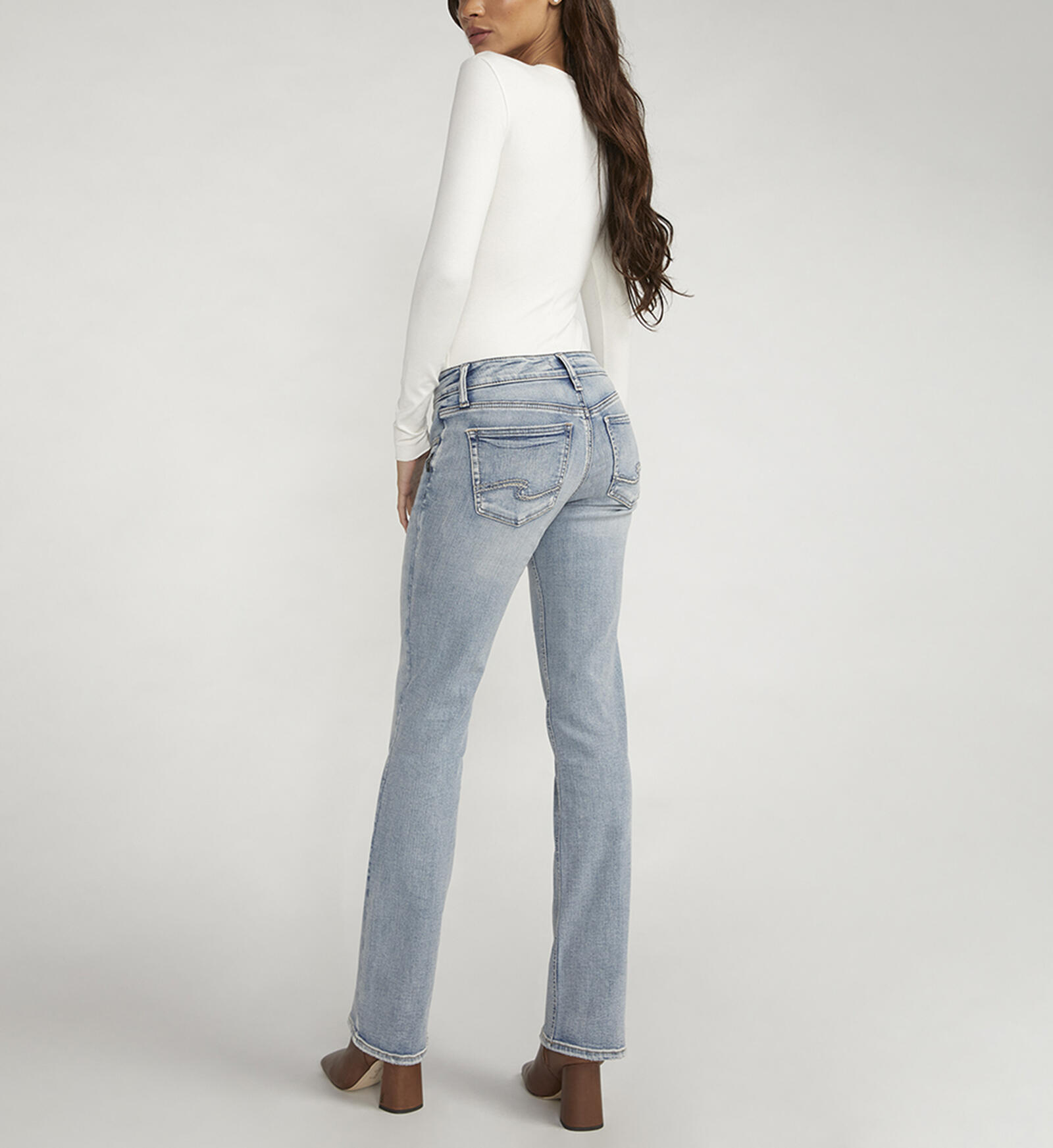 Women's Grey Bootcut Jeans