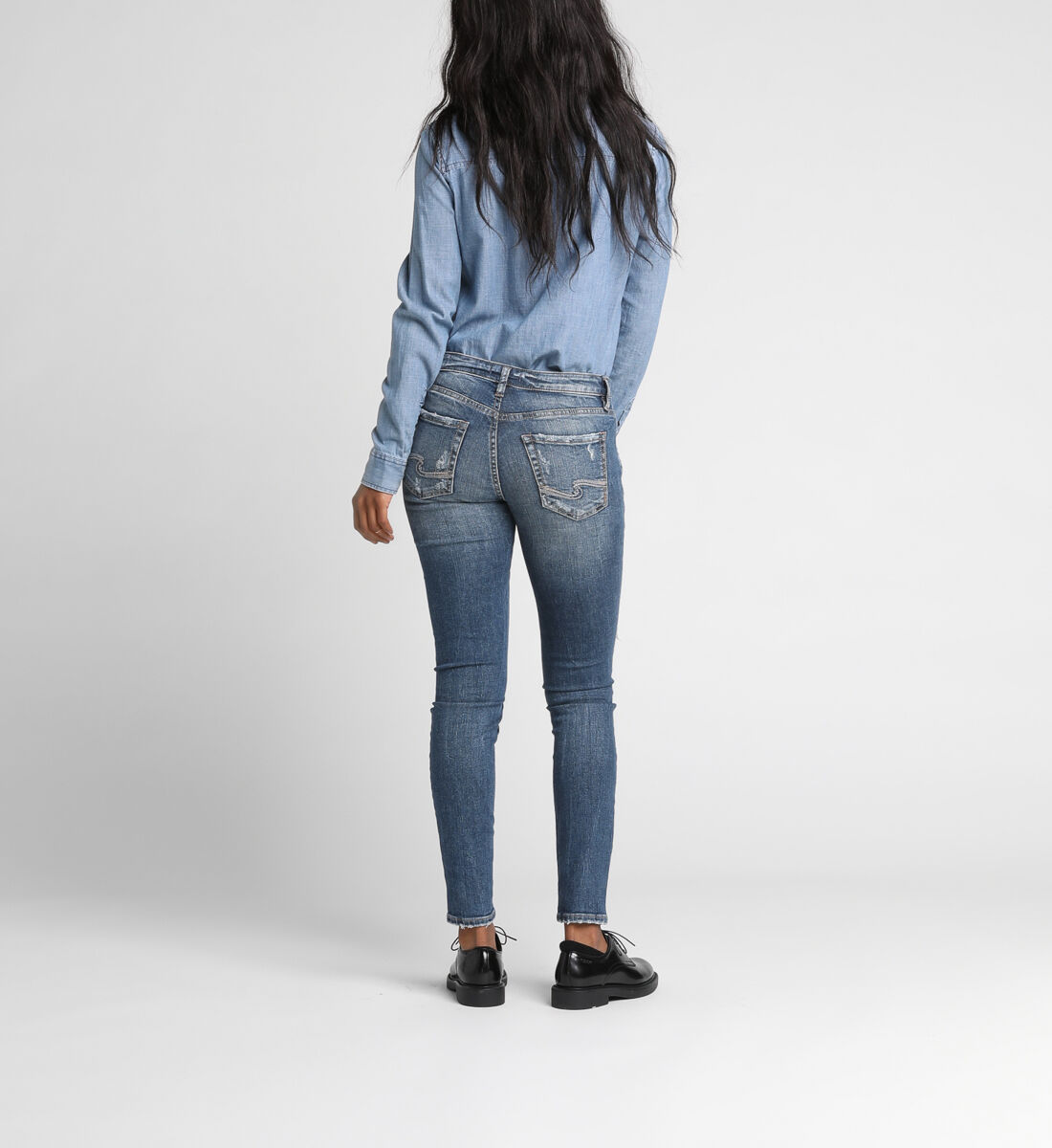 Buy Aiko Mid Rise Skinny Leg Jeans for CAD 118.00 | Silver Jeans 