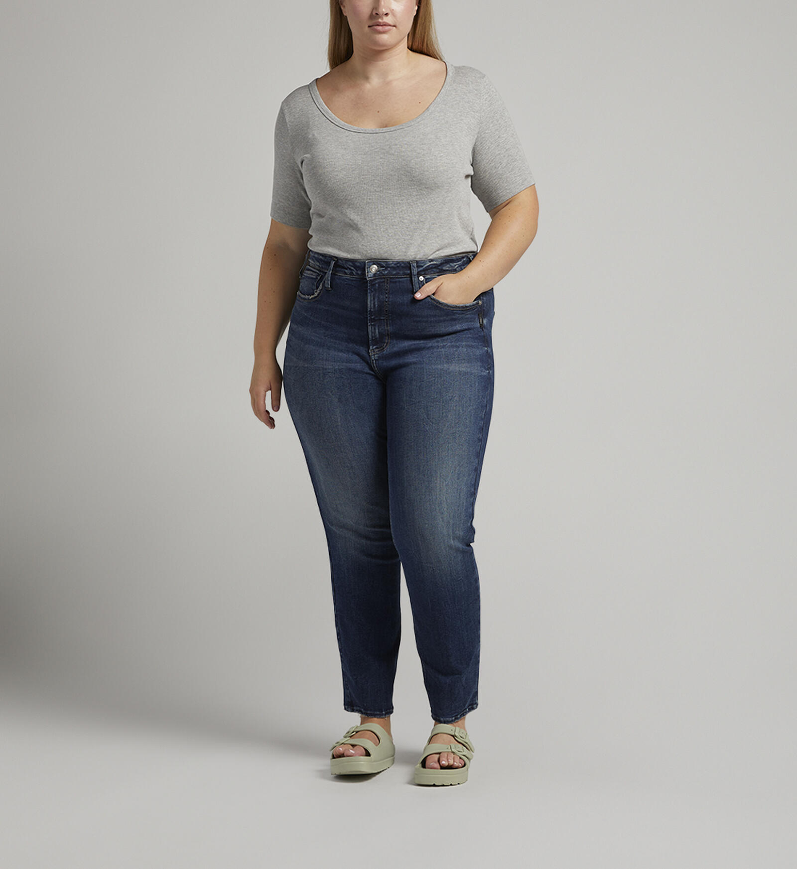 Just My Size Women's Plus Size Pull-On Stretch Denim Jeggings