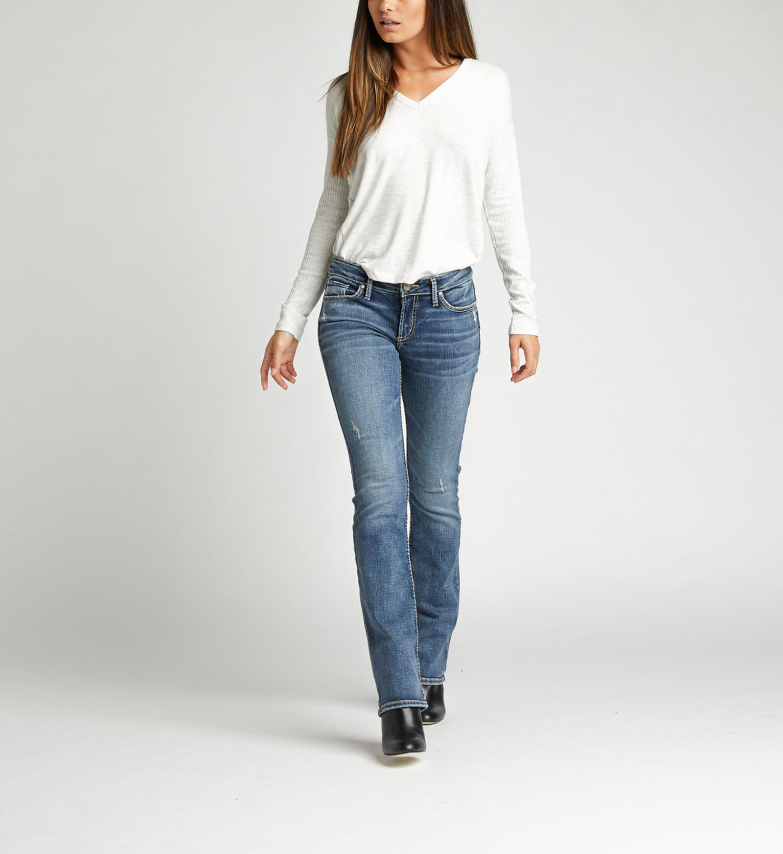 Buy Elyse Mid Rise Slim Bootcut Jeans for CAD 114.00
