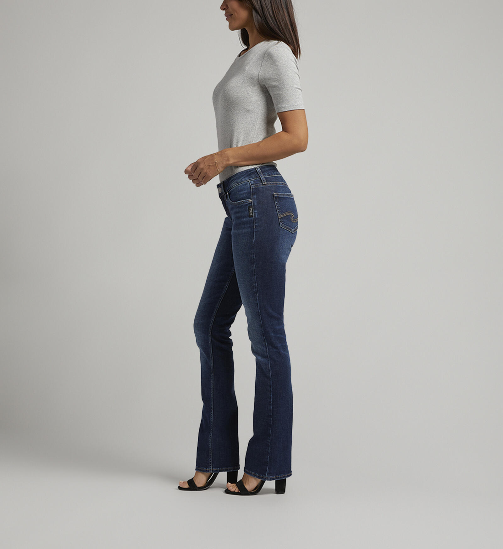Buy Suki Mid Rise Bootcut Jeans Plus Size for USD 88.00