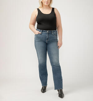 Suki Mid Rise Slim Bootcut Jeans Plus Size