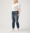 Boyfriend Mid Rise Slim Leg Luxe Stretch Jeans Plus Size, , hi-res image number 2