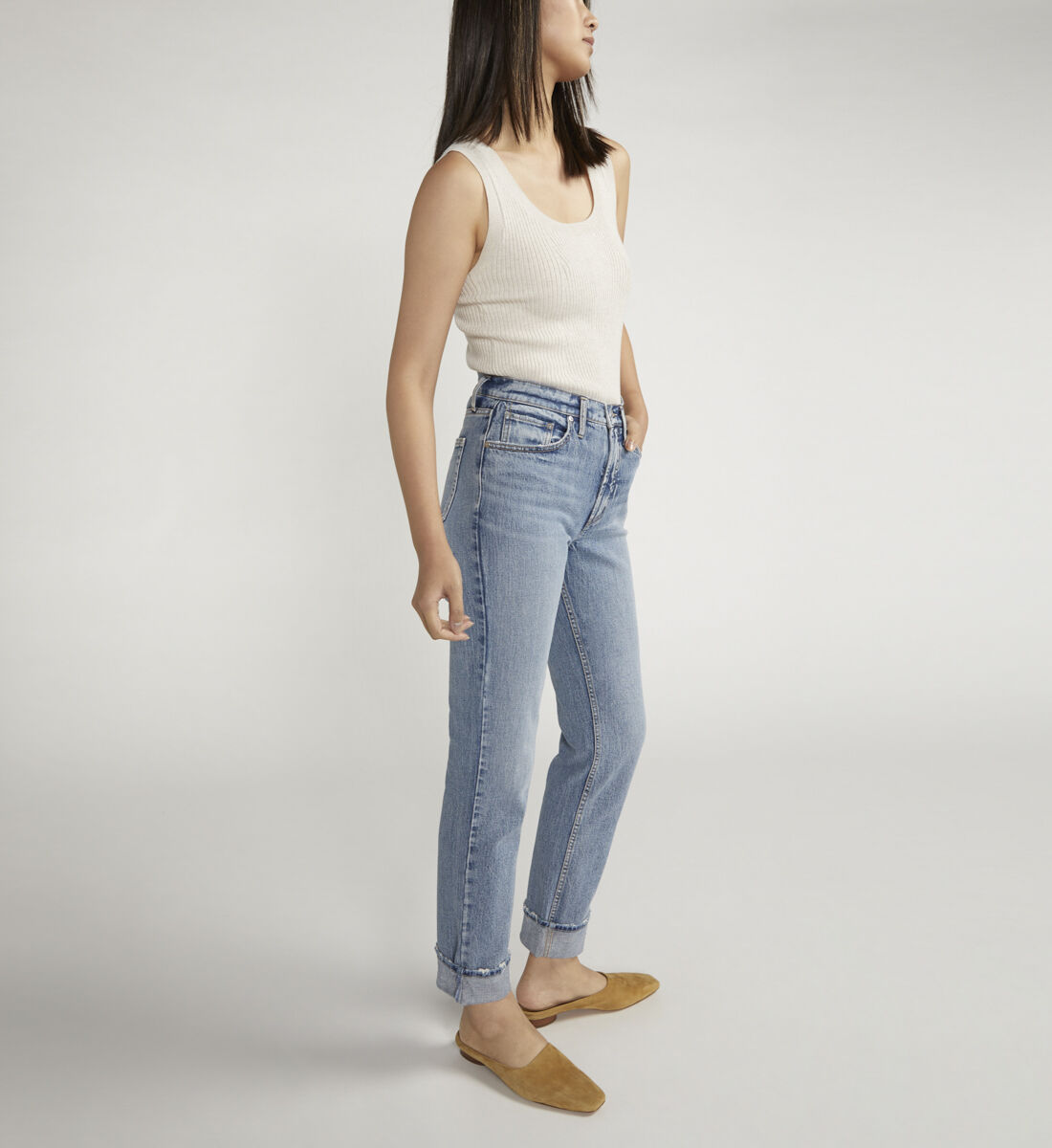 Buy 90s Boyfriend High Rise Straight Leg Jeans for CAD 104.00 