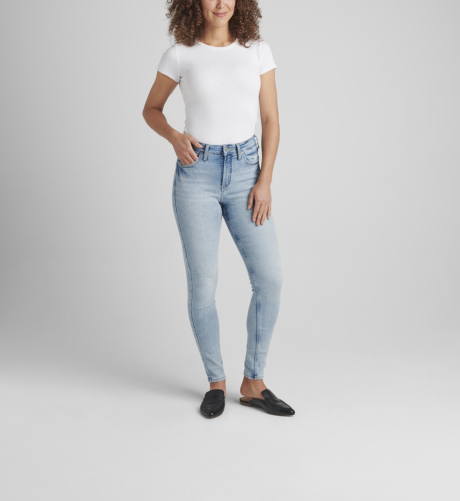 Buy High Rise Skinny Jeans for CAD 88.00 | Silver Jeans CA New